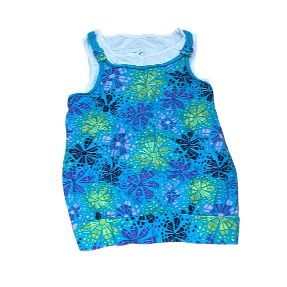 Jenni by Jennifer Moore Kids Tank Top Blue Green